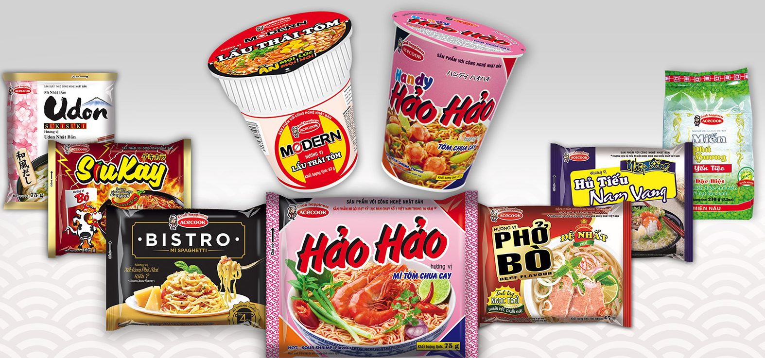 Mì ăn liền Việt Nam đa dạng về chủng loại và hương vị