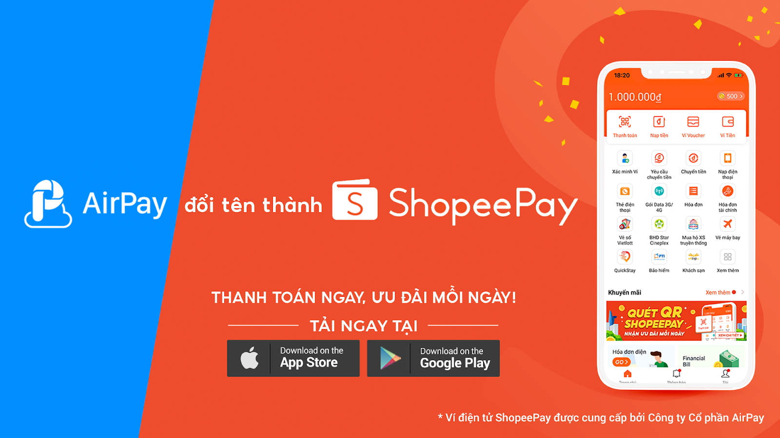 AirPay đổi tên